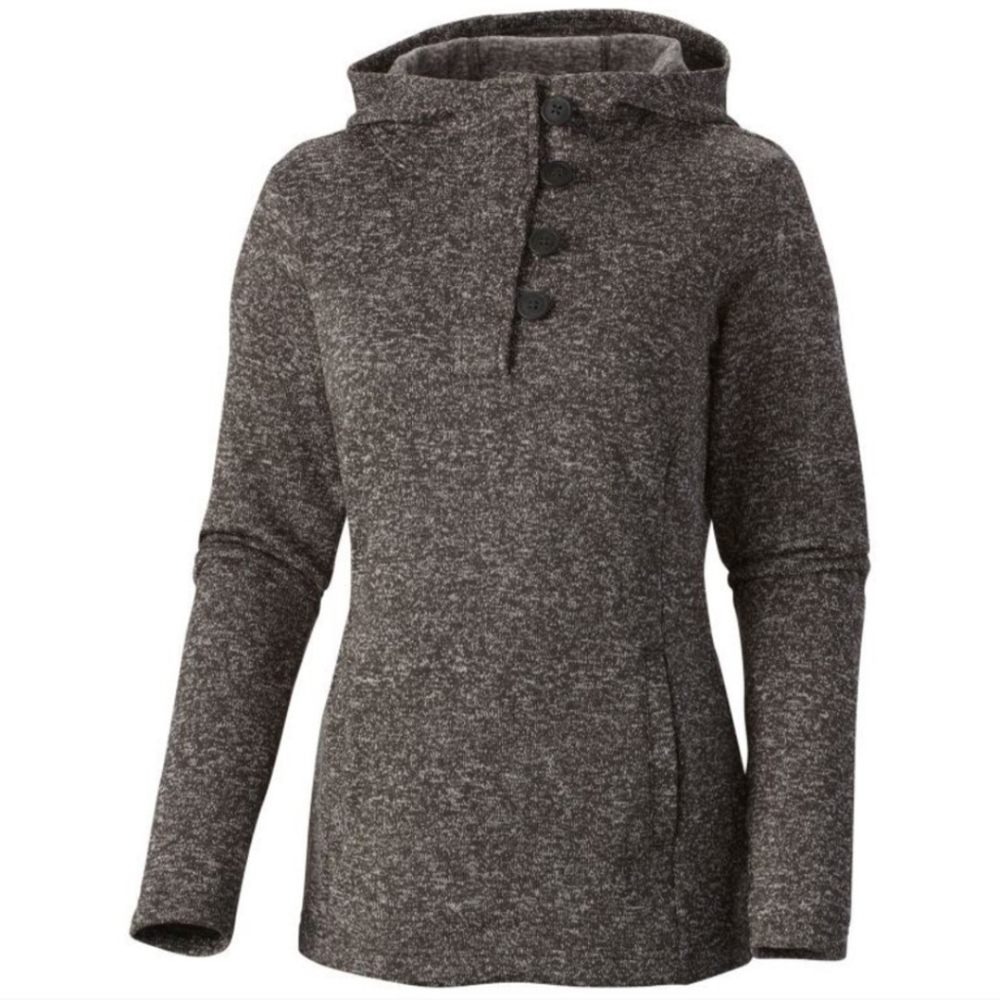 Columbia Darling Days Knit Sweater Pullover Hoodie Women's Plus Size 1X Gray